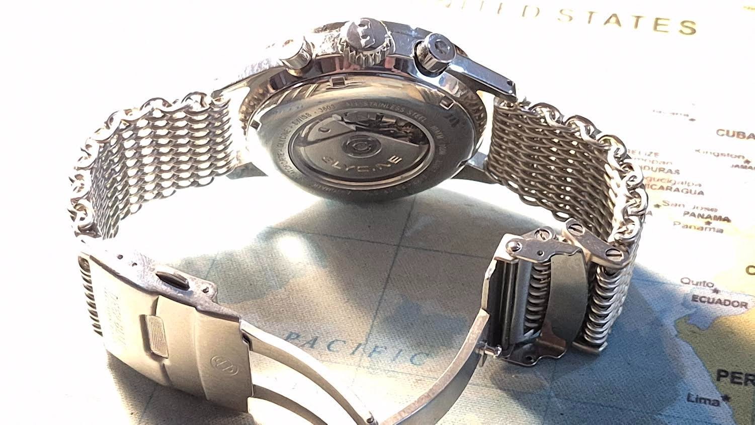 Glycine Stratoforte Automatic Men Watch Swiss Made Stainless Steel