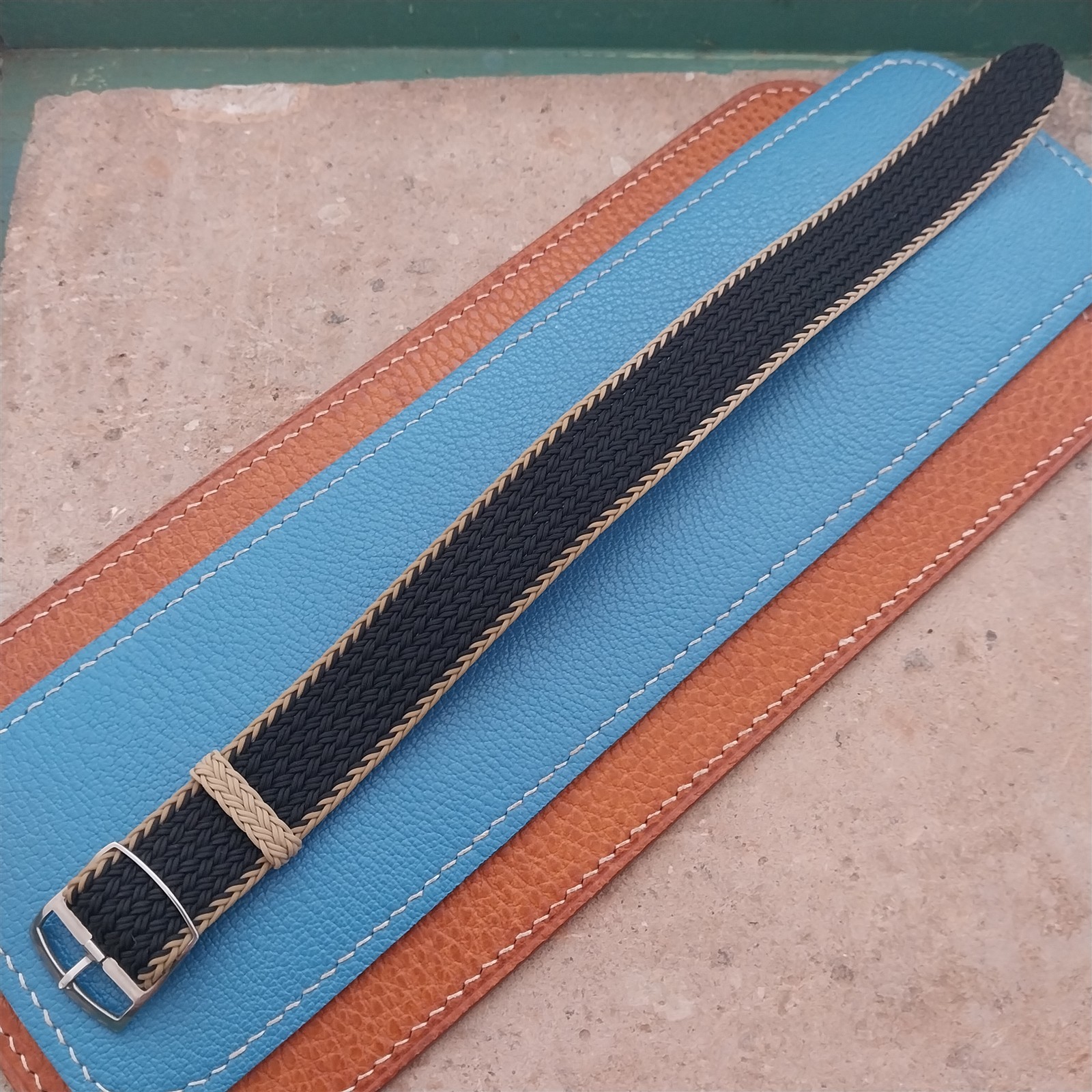 20mm Eulit Atlantic Braided Perlon Single Pass Field Watch Strap