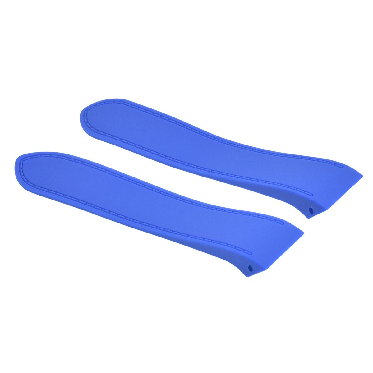 23mm Light Blue Polyurethane Rubber Replacement Strap For Cartier Santos 100XL