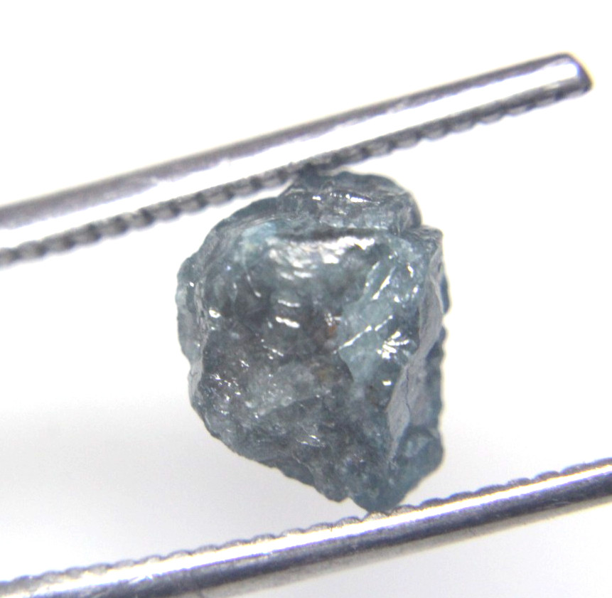 3.34 CTS RAW UNCUT NATURAL BLUE DIAMOND ROUGH PIECE 9.74×7.63×6.58 MM
