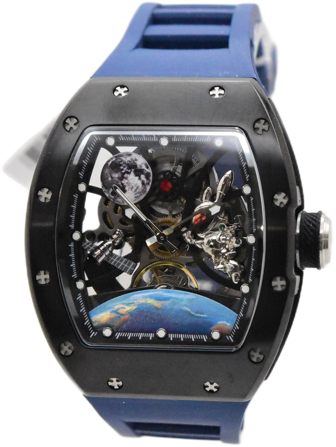 Invicta S1 Rally Interstellar Automatic Men’s Skeleton Dial Watch Blue 49009