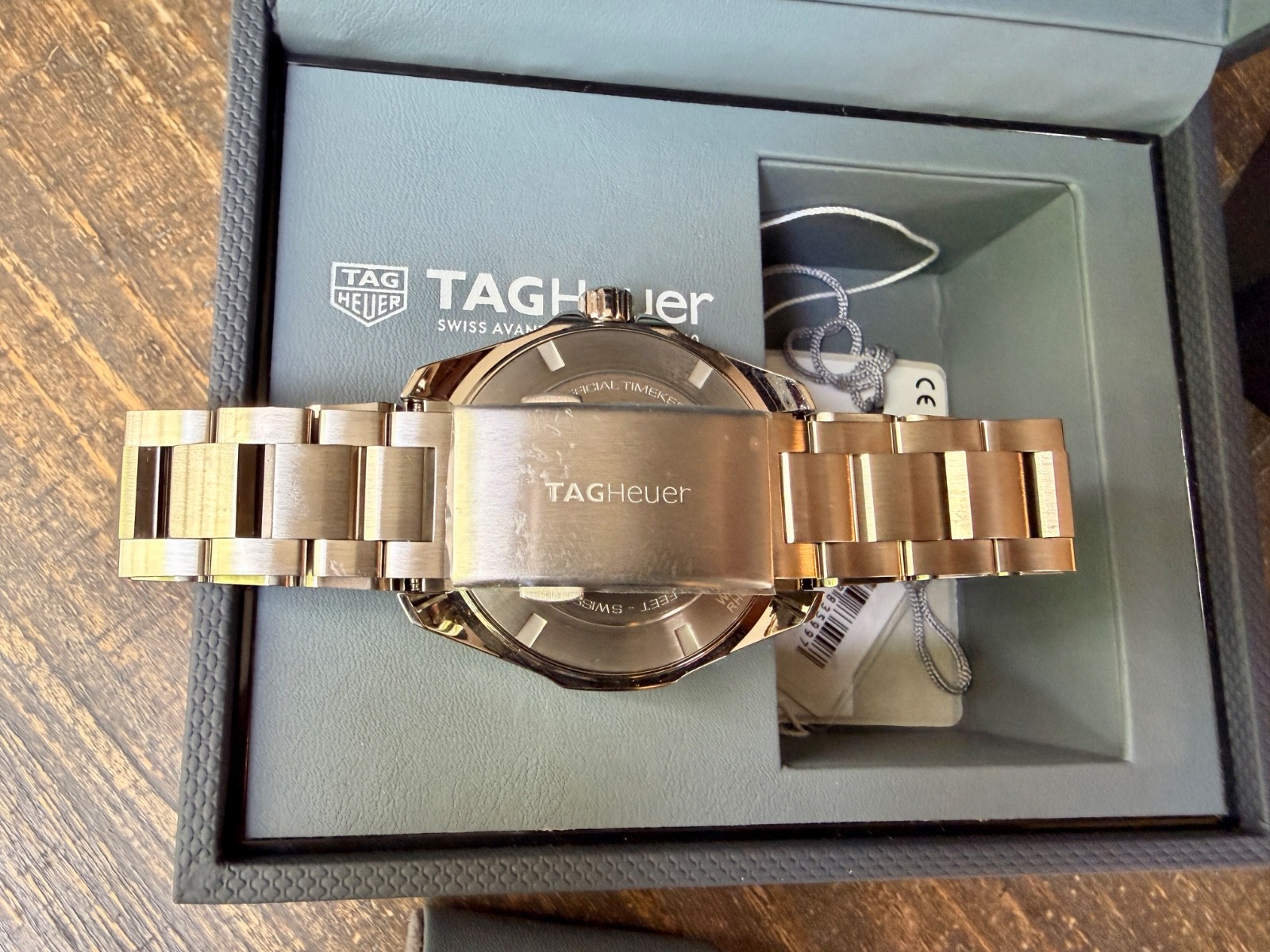 TAG Heuer Aquaracer Gray Men’s Watch Premiere League-Excellent Condition WAY201D