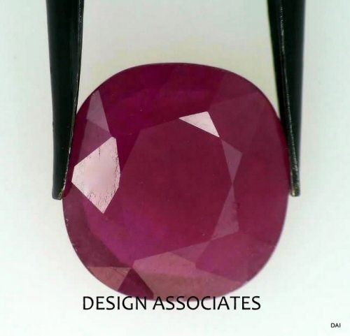 RUBY CUSHION CUT GORGEOUS RED EARTH MINED AND TREATED 16.70 X 13.25 MM