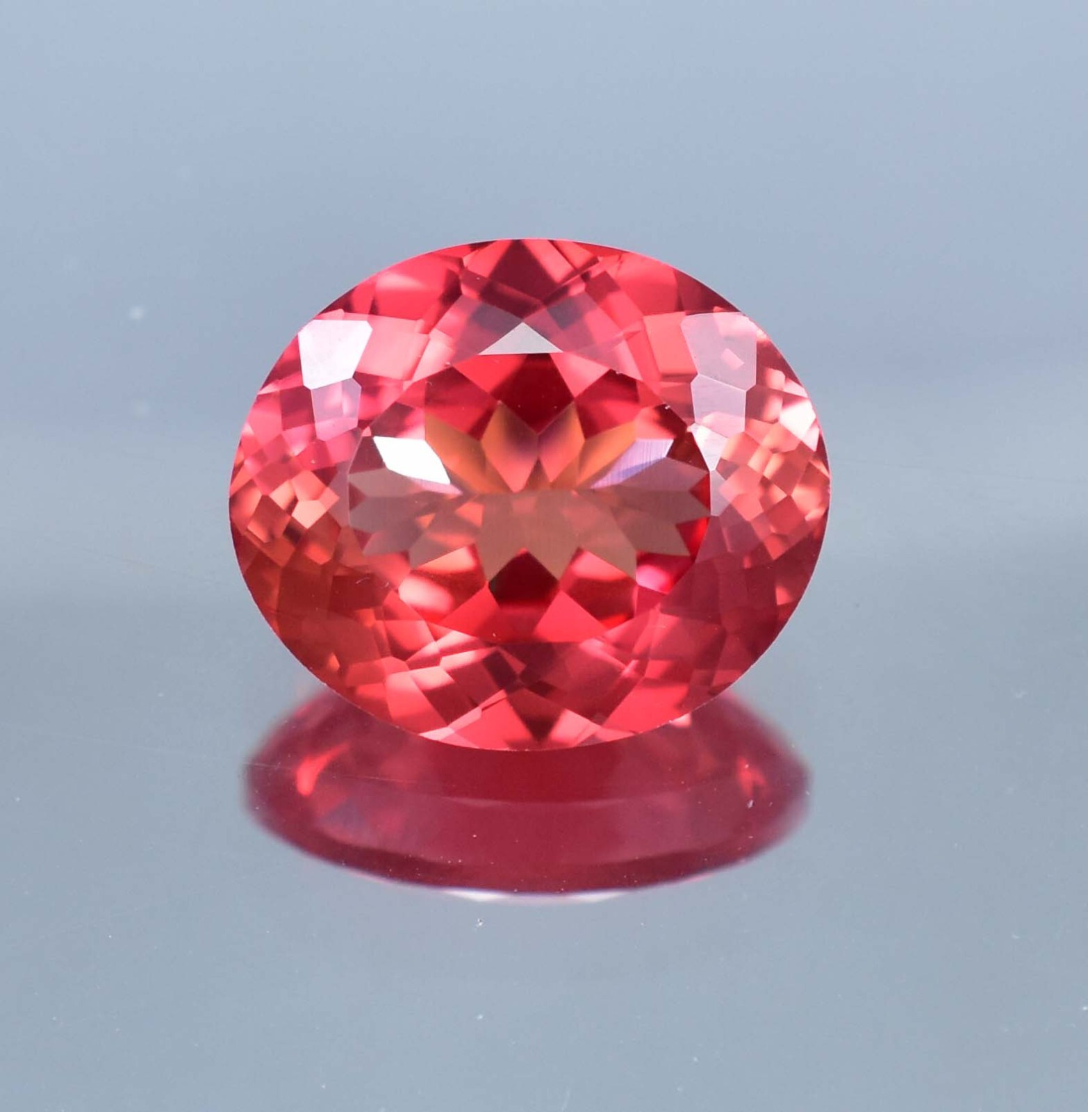 19 x 16 MM Natural Ceylon Padparadscha Sapphire Gemstone 23.10 Ct, GIT Certified