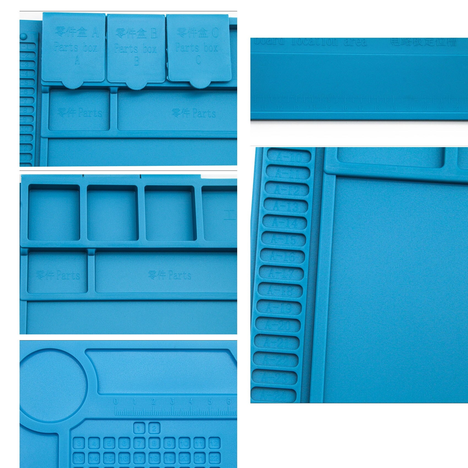 Watch Mobile Phones Camera Repair Silicone Pad Anti Slip Rubber Protective Mat