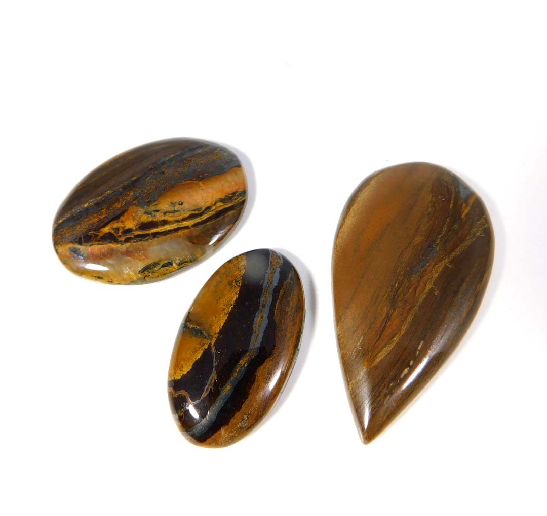 170.25Cts. Natural Unique Iron Tiger Wholesale 3 Mix Cabochon Loose Gemstone