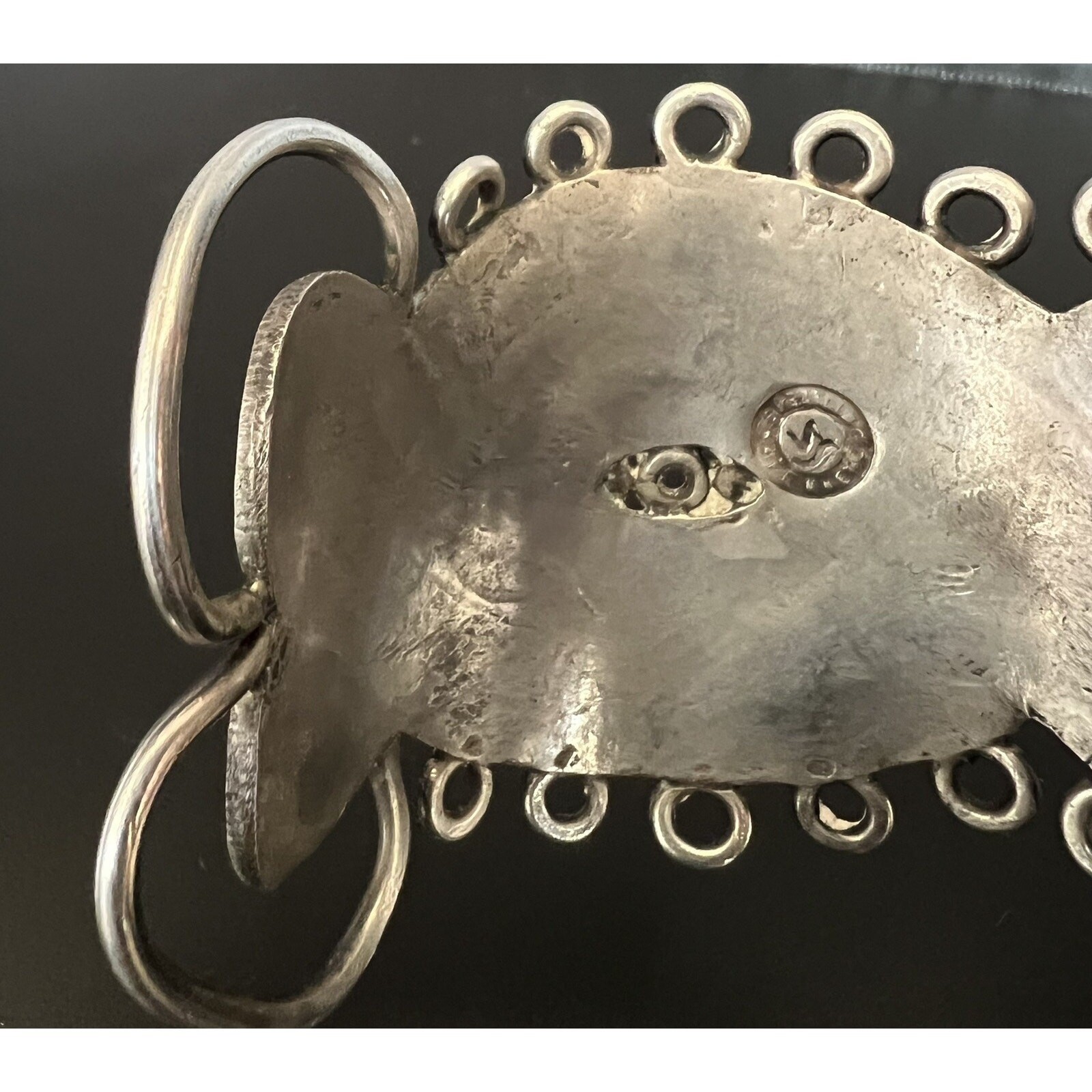 Vintage William Spratling Taxco Mexican Sterling Silver Mask Cuff 114g HEAVY
