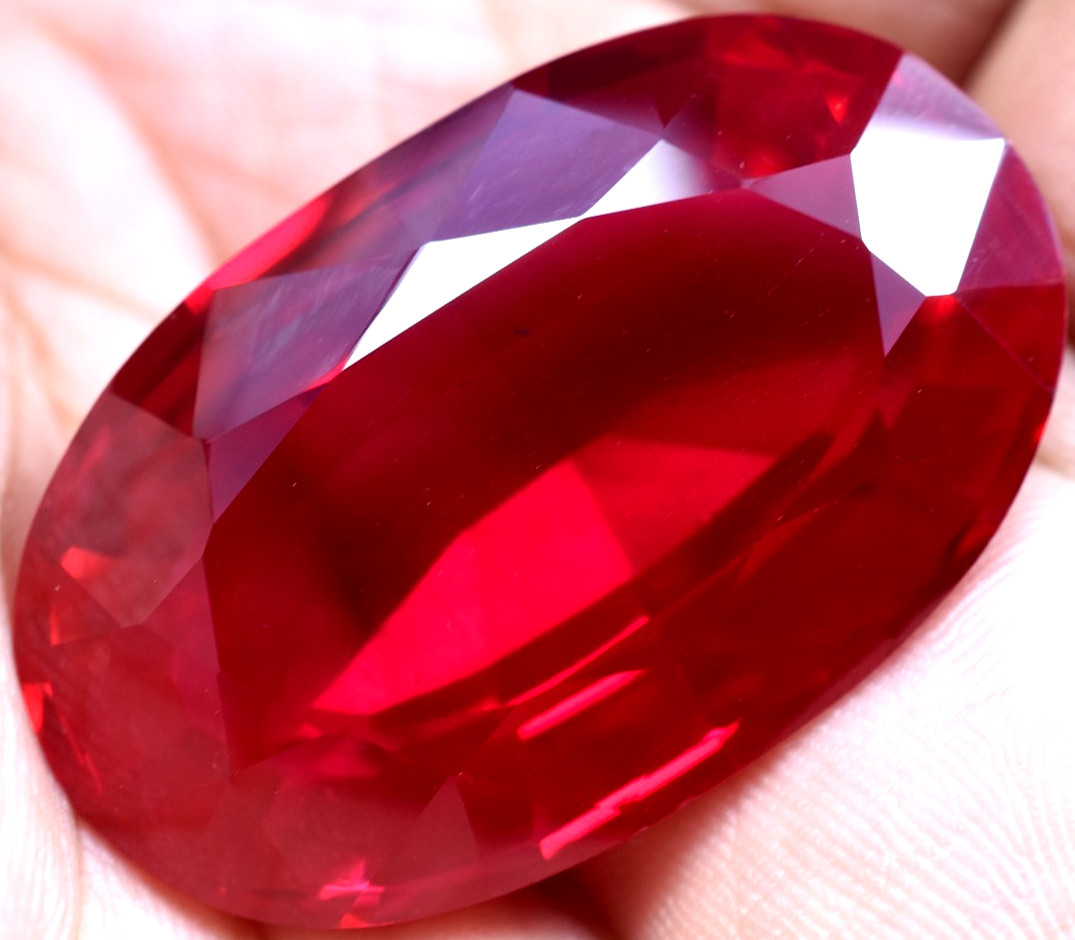 Natural 107.95 Ct Mogok Pink Huge Ruby Sparkling GGL Certified Loose Gemstone