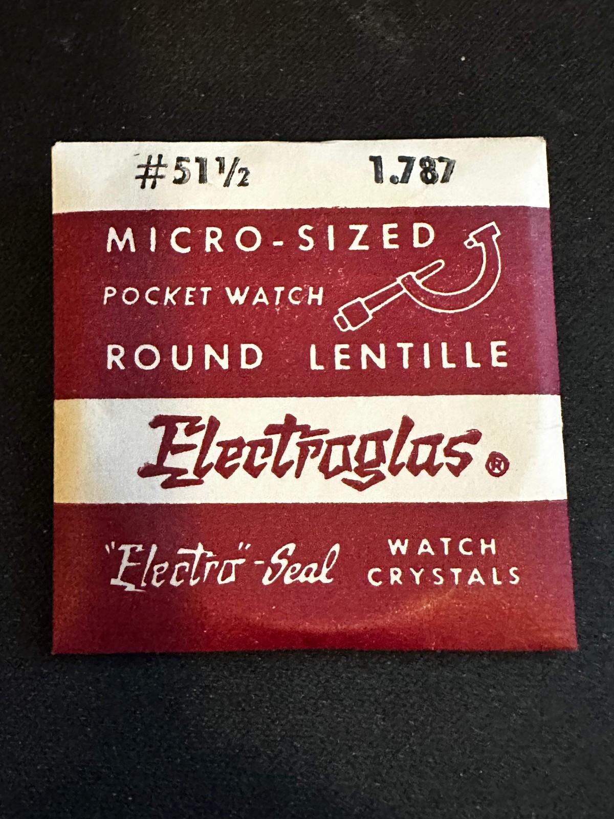 Electro-Seal ES-51½ Pocket Watch Crystal 45.4mm (1.787“) – New