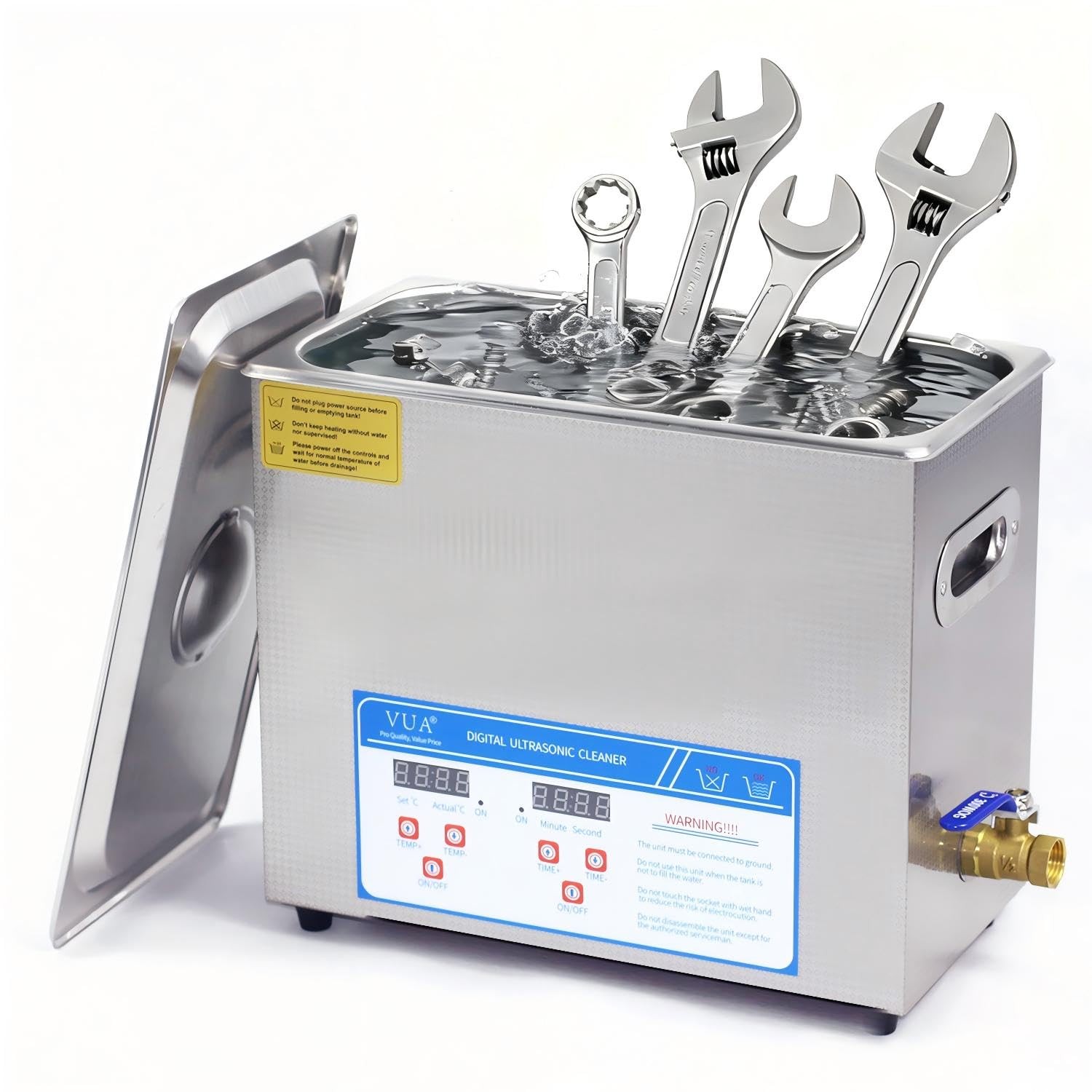 6L Ultrasonic Cleaner with Heater and Digital Timer, 40kHz 180W Professional …