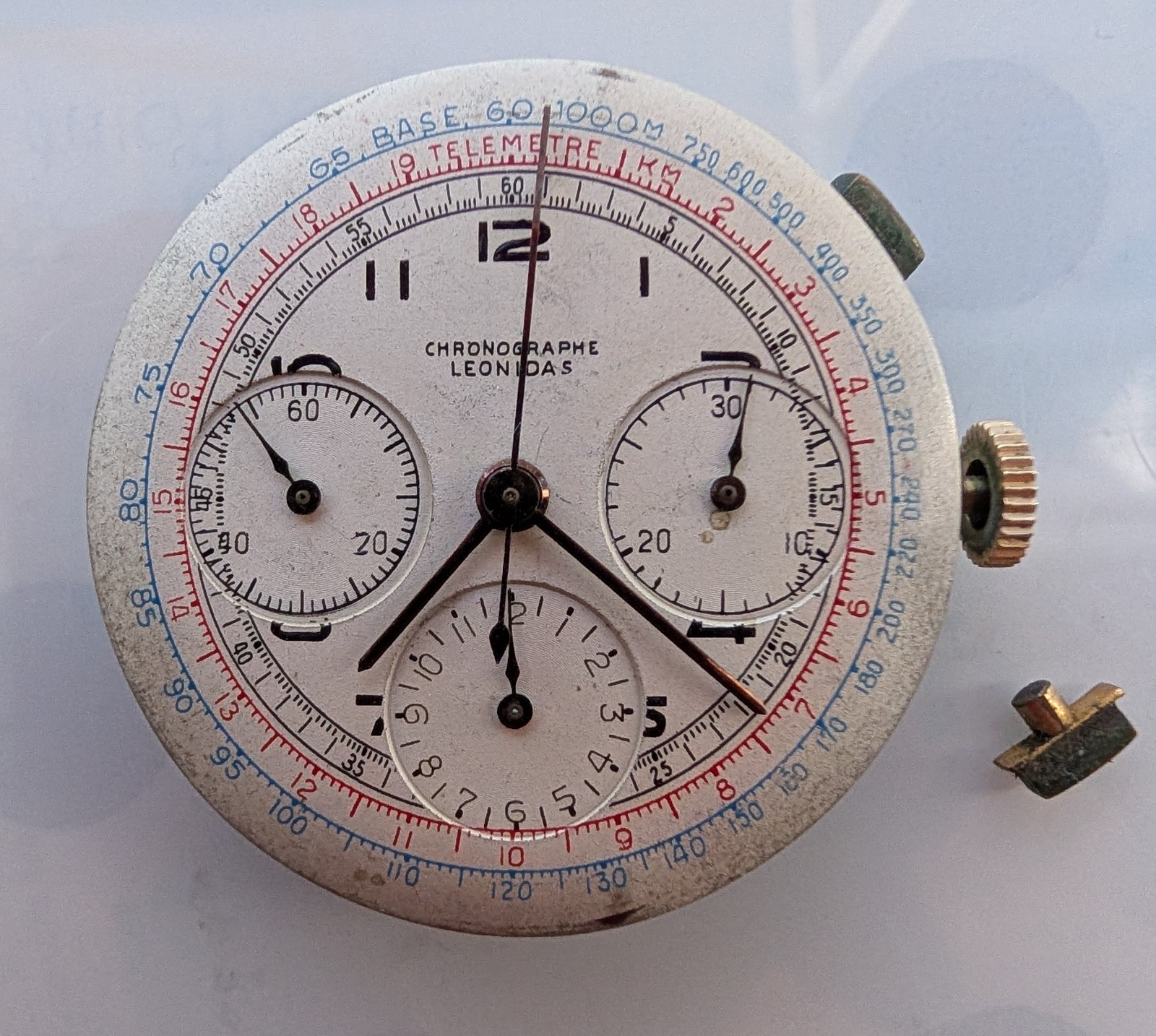 Genuine Leonidas Valjoux 71, 17 Jewel Movement in Running Order – Nice!!
