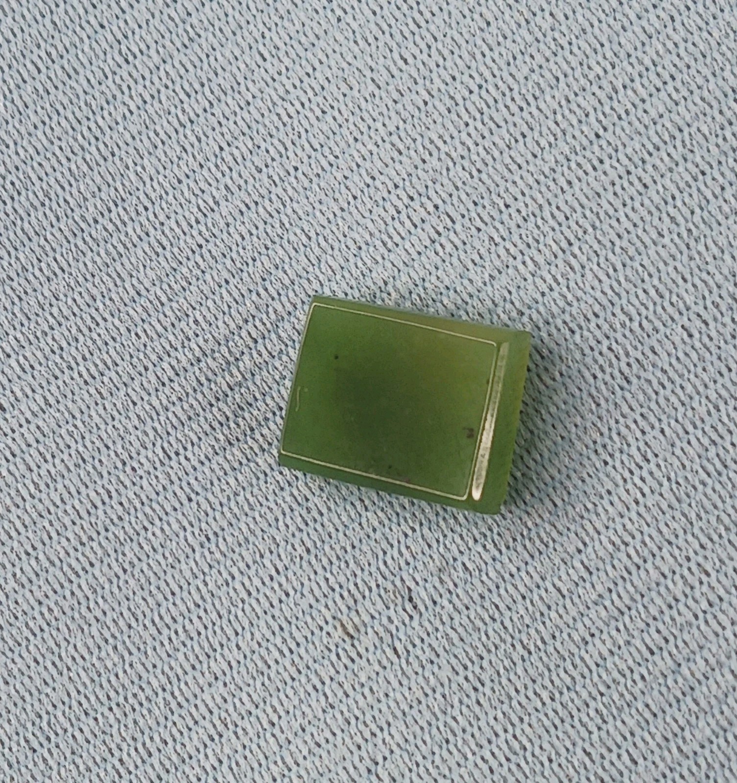 Tie Tack Pin Vintage Natural Polished Jade Classic Elegance Men’s Accessory