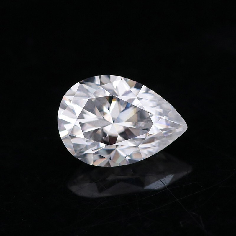 0.1-10ct Pear Cut Loose Moissanite Stone D Color VVS1 Excellent Cut Pass Tester