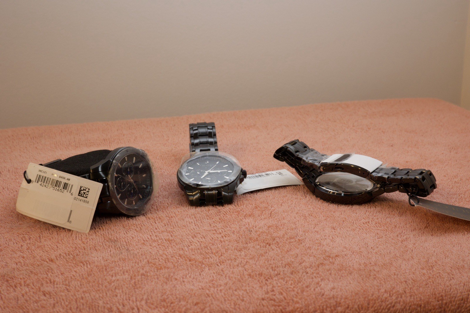 Brand New (with tags) Bulova (98C121) Black 43mm watch