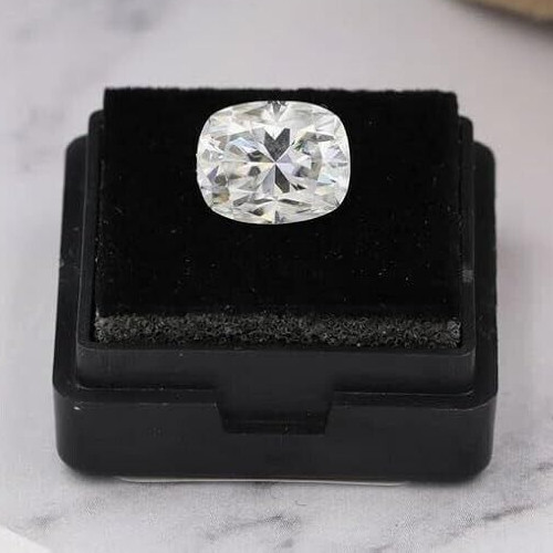 Loose CVD Lab Grown Diamond 6.50 mm Cushion D Color IF CLARITY Certified Diamond