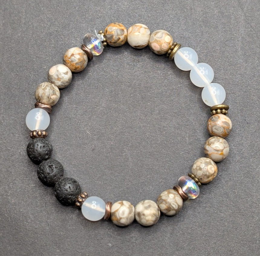 Women’s Stylish Everyday 8mm Beaded Stretch Bracelet (16cm) Small Wrist: U-Pick