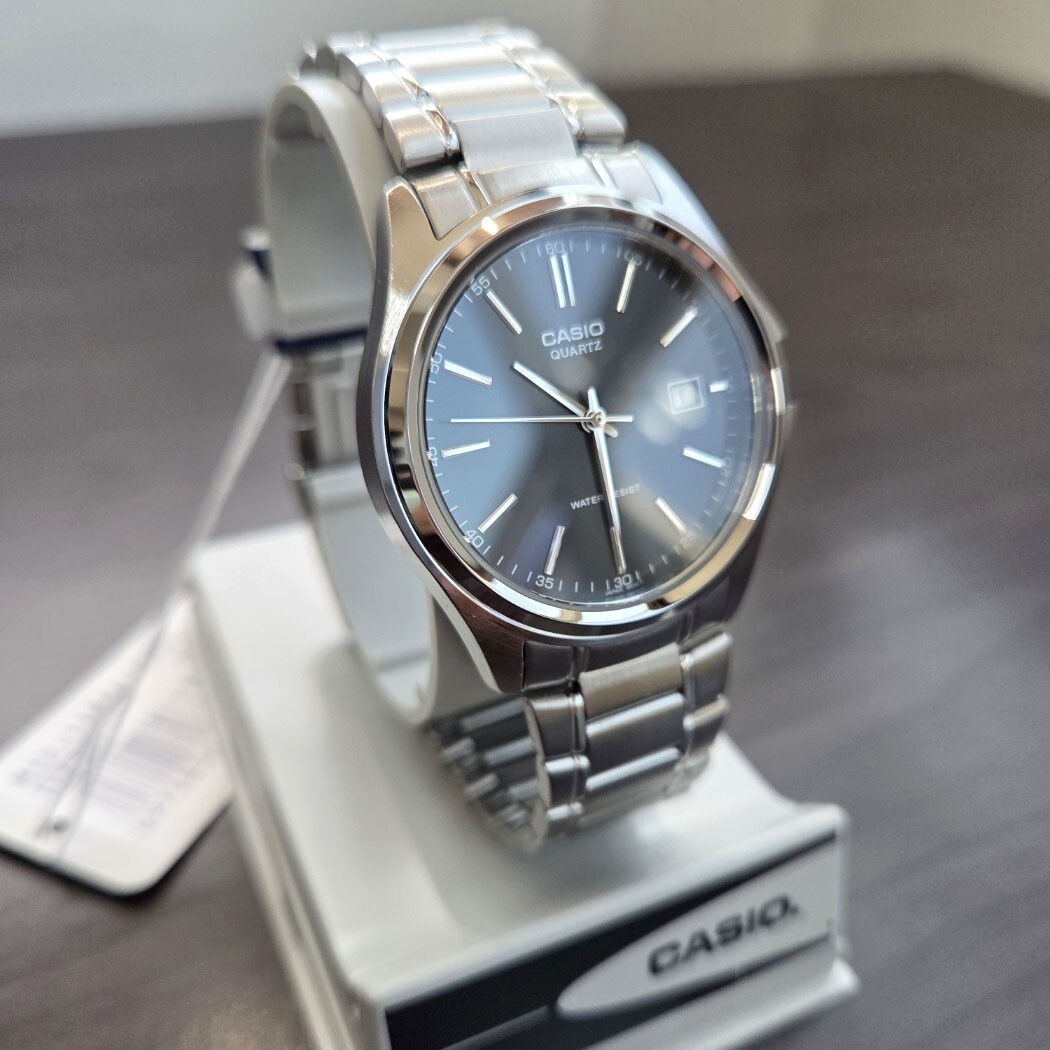 Casio MTP-1183A-1ADF Analog Mens Watch Silver Stainless Steel Original New