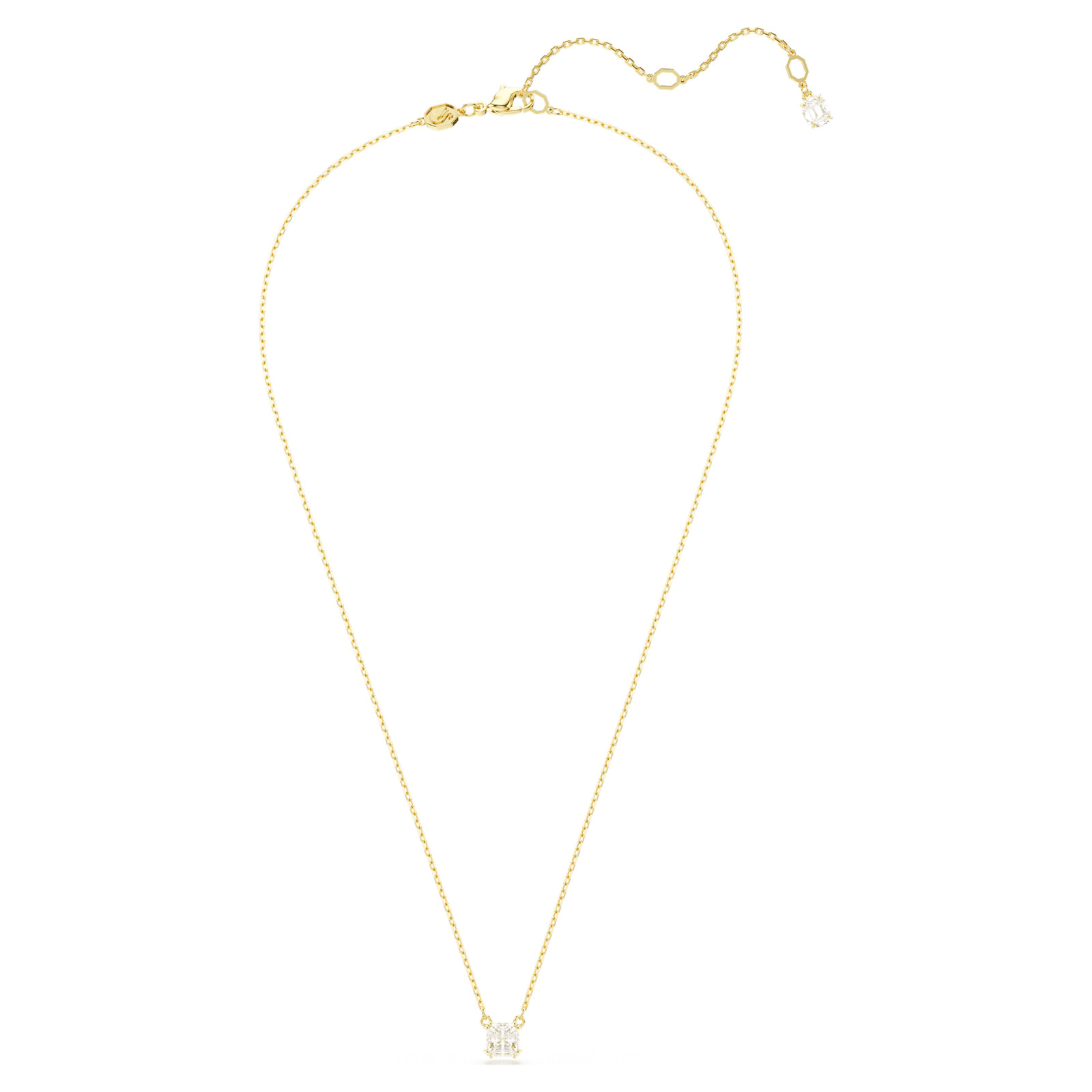 Swarovski Stilla White Crystal 18K Gold Plated Necklace 5693153