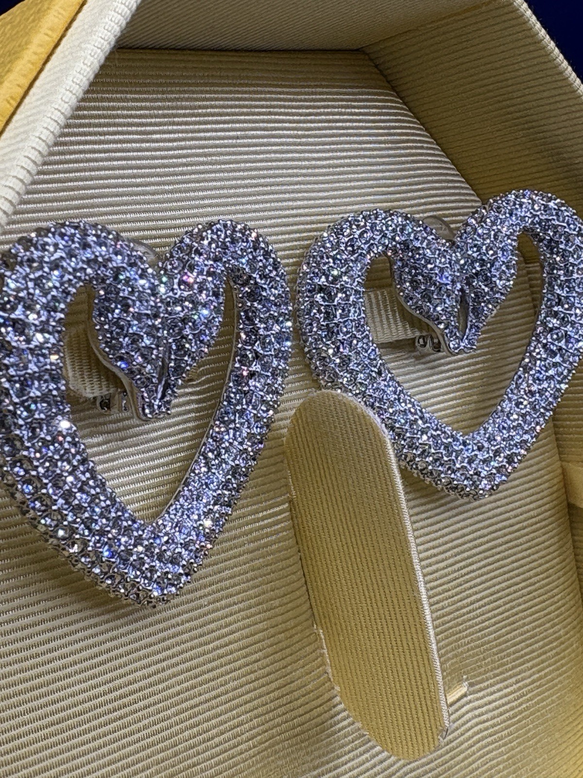 Swarovski Una/Sublima Clip Heart Earrings