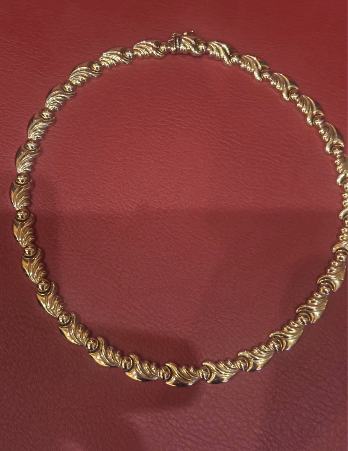 14k Beautiful Fancy Necklace Weighs 21.51 Grams On My Scale