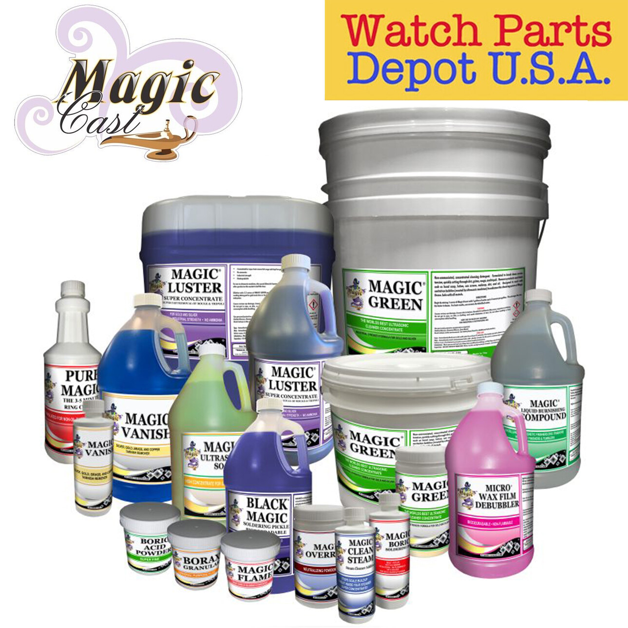Magic Cast Ultrasonic Cleaner for Jewelry Metal Cleaning Concentrate Solutions