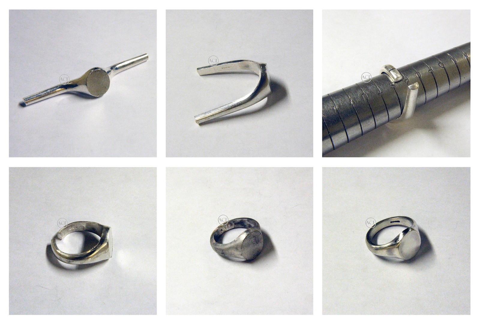SALE 950 Solid Platinum Signet Ring Bespoke 9x7mm 5.3g U.K Hallmarked L.5 USA 6
