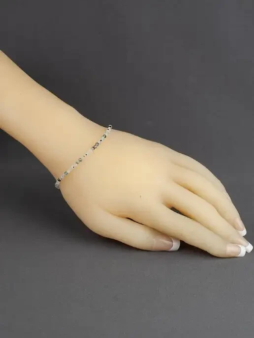 2025Natural Moonstone Stone Dainty Bracelet Rainbow Moonstone Crystal Bracelet