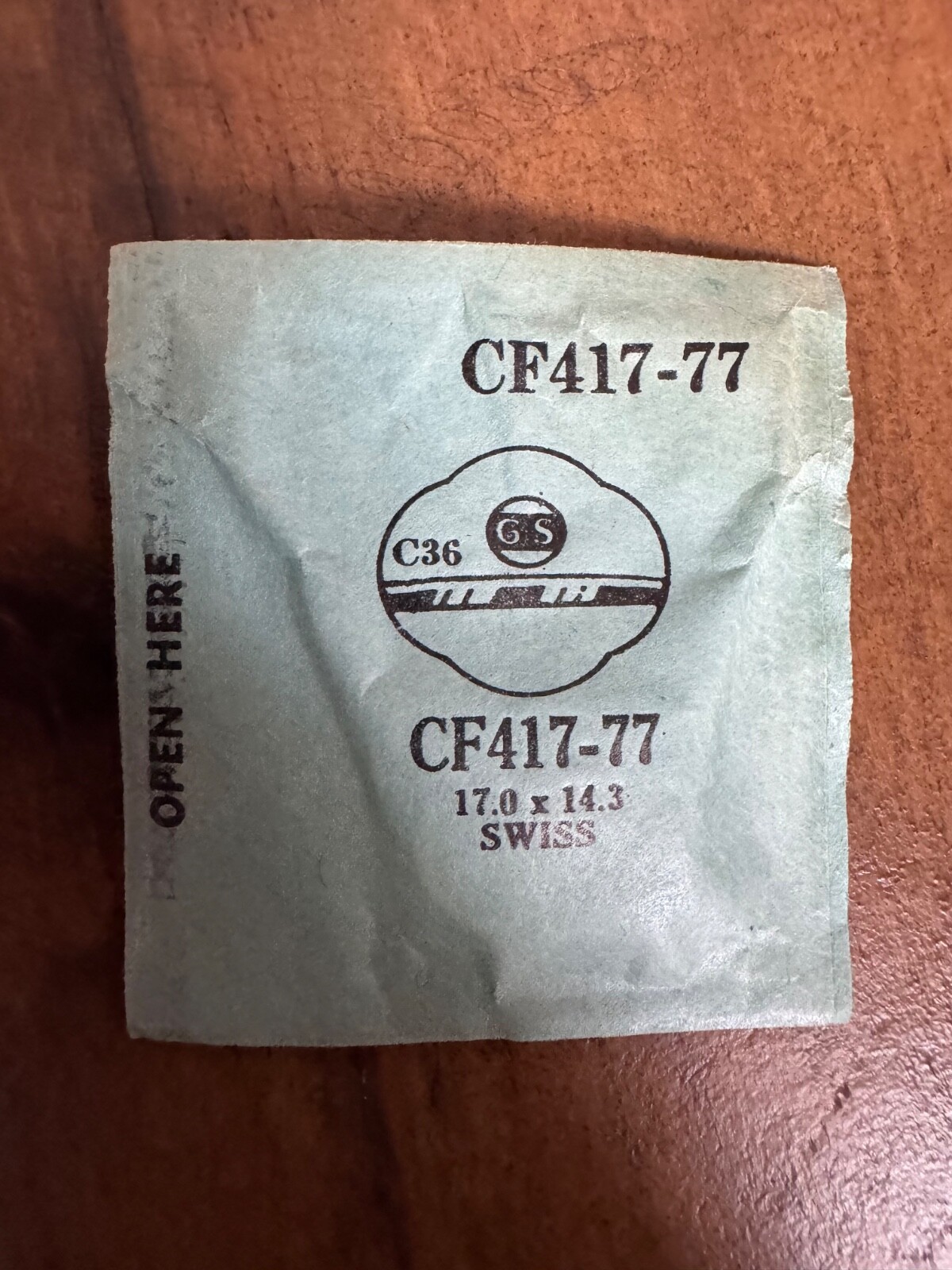 GS CF417-77 Watch Crystal Fit Swiss – 17.0 x 14.3 mm – Replacement / Repair