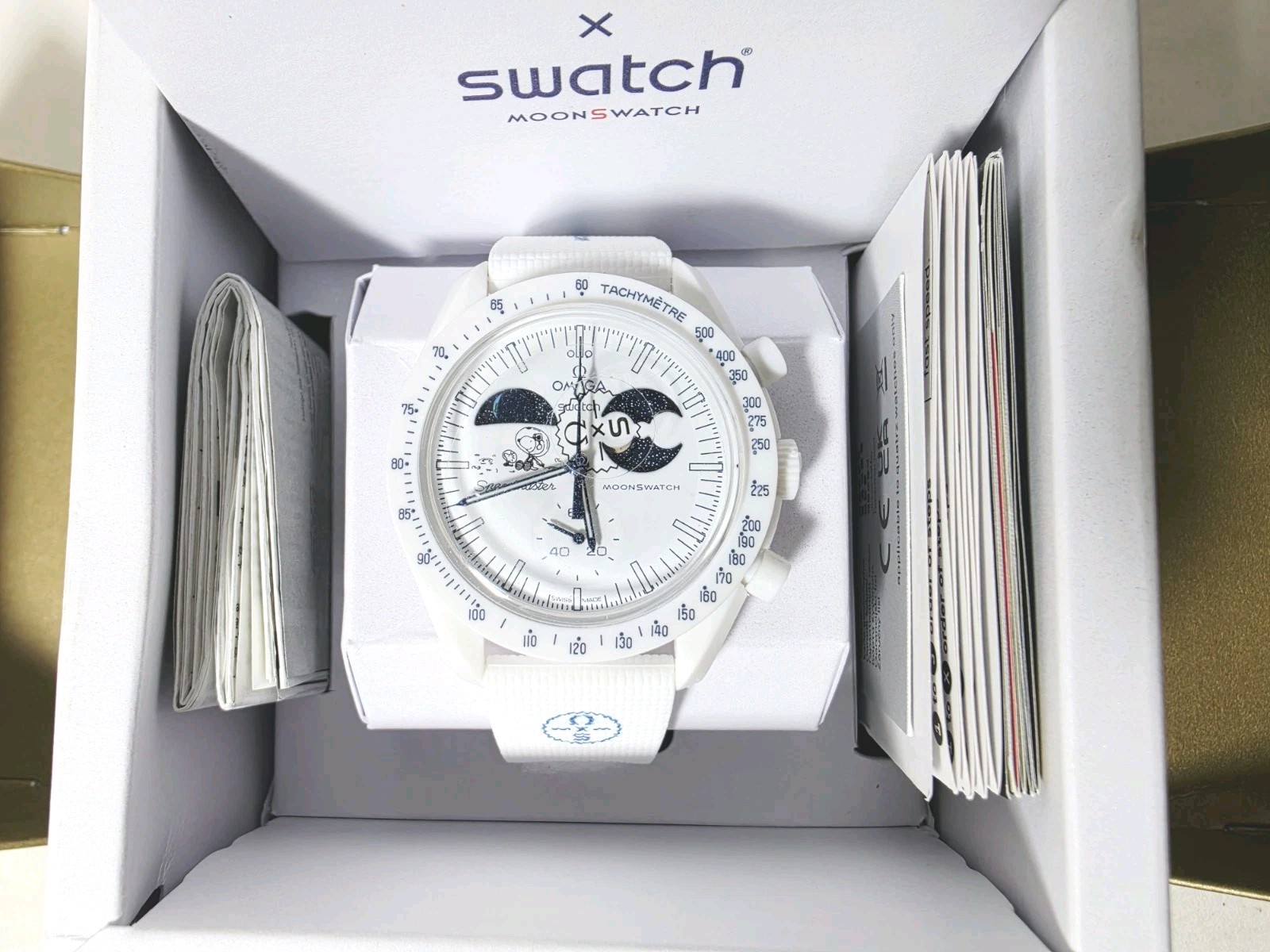 Omega x Swatch Mission to Earthphase Moonshine Gold Snoopy Cold Moon Full Set