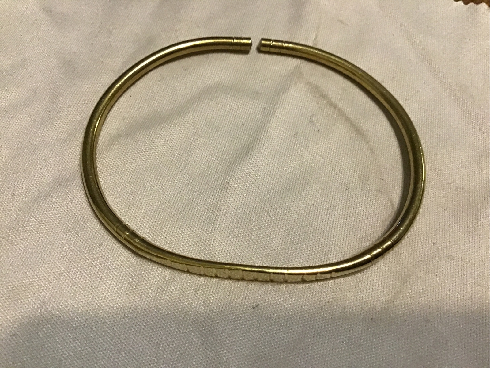 AFRICAN JEWELRY KENYA HAND-CRAFTED Light Brown METAL BRACELET