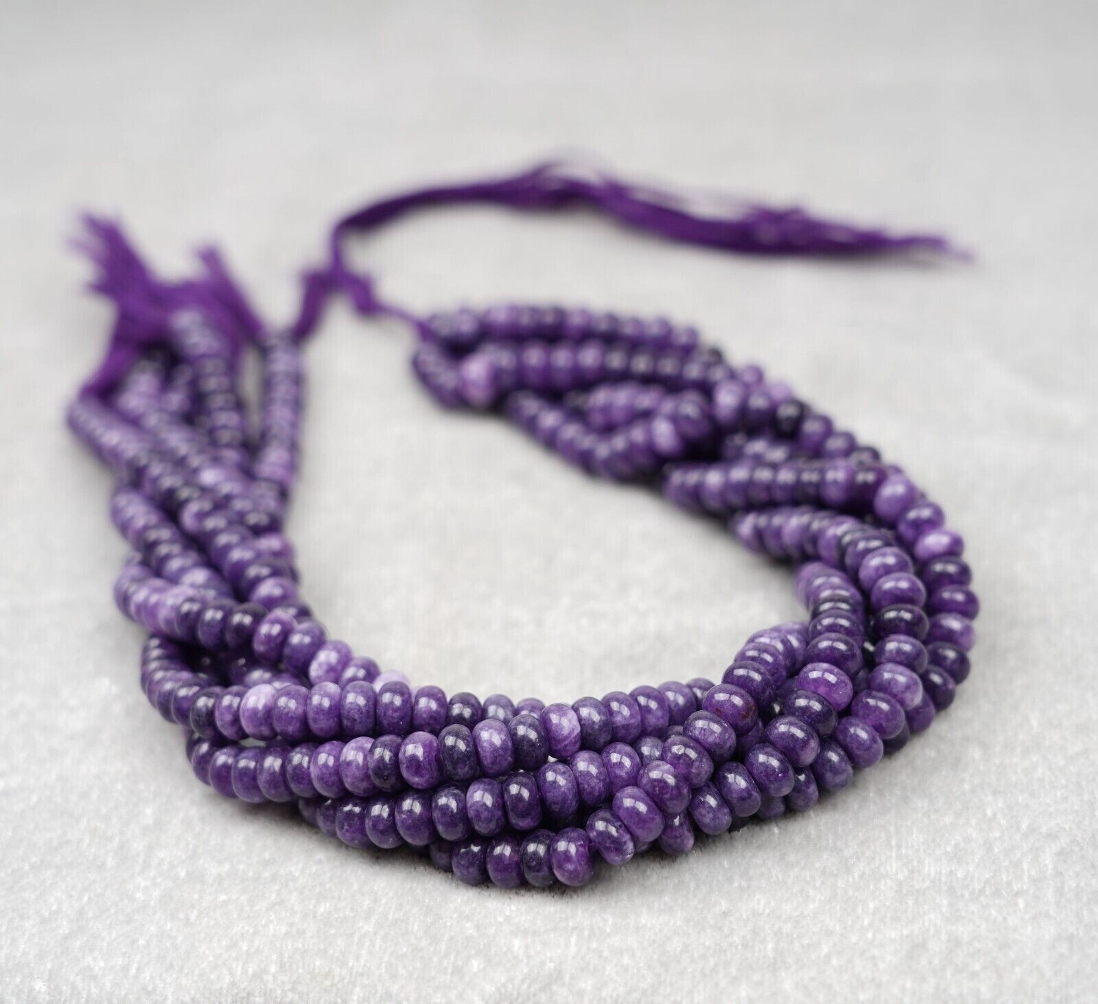 Amethyst Shaded African 8MM Beads, 1MM Whole Best For Craft Making Strand 13″
