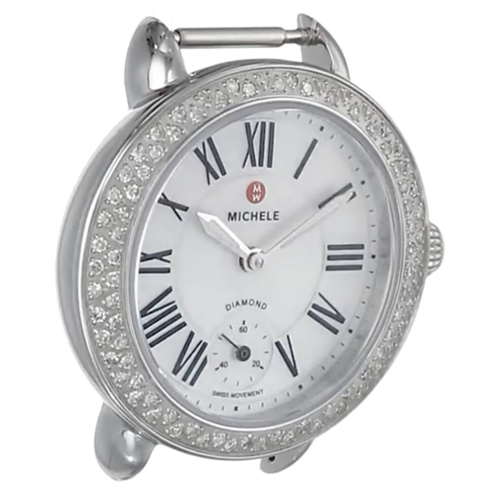 NEW Michele Serein Petite 28mm Diamond Watch Swiss Quartz MW21E01A1025 $1715.0