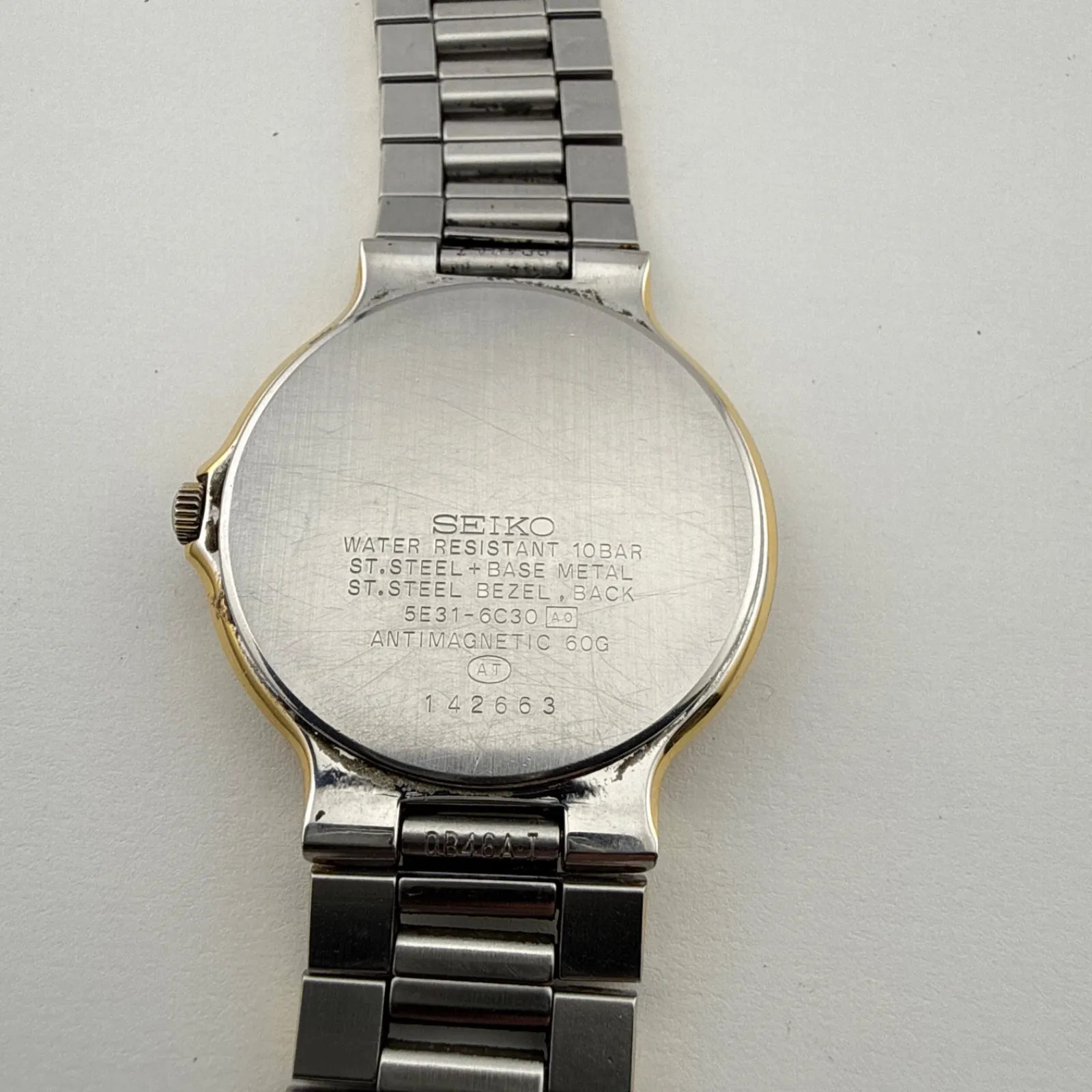 SEIKO 5E31-6C30 Seiko SPIRIT Men’s Quartz Watch, Working Condition, Battery