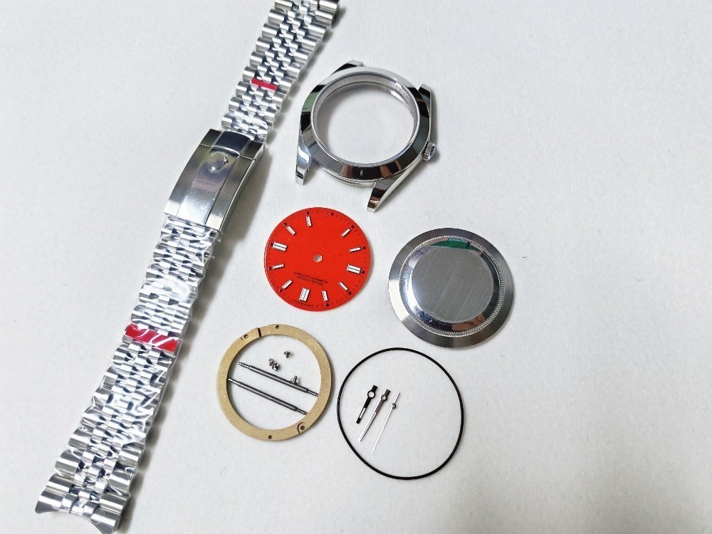 DIY 41mm Watch Steel Case kit For ETA 2824 2836 Movement After-sales accessories