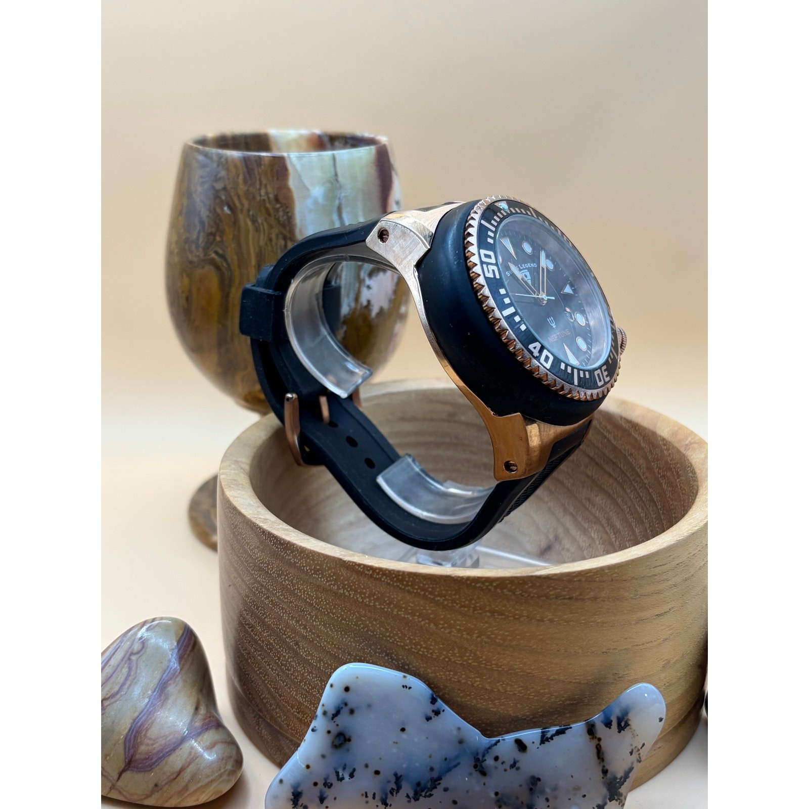 Swiss Legend Neptune Rose Gold Tone