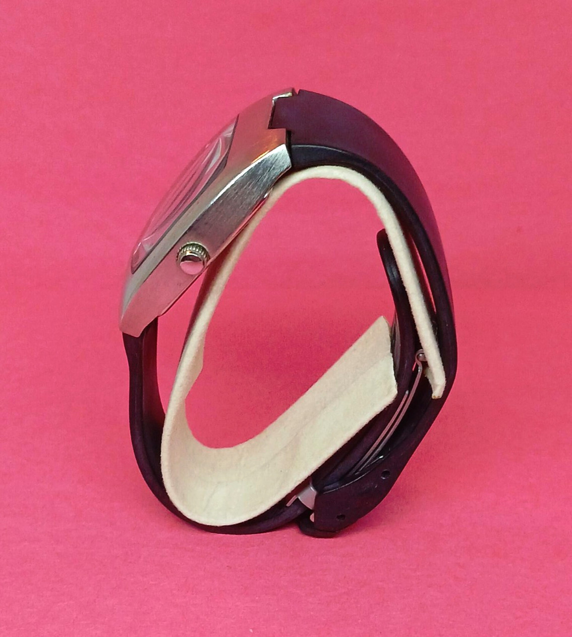 Dakkar Noir Mens Watch – Rubber/Stainless Steel Band – NEW Battery – Works Great