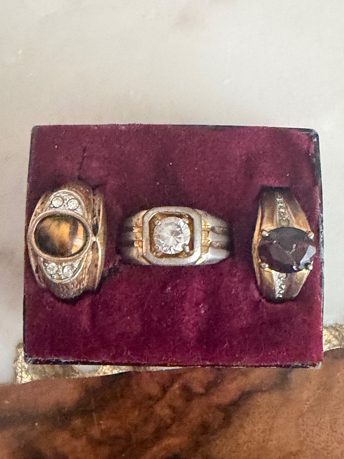 vintage mens rings, sizing varies from 11-12,