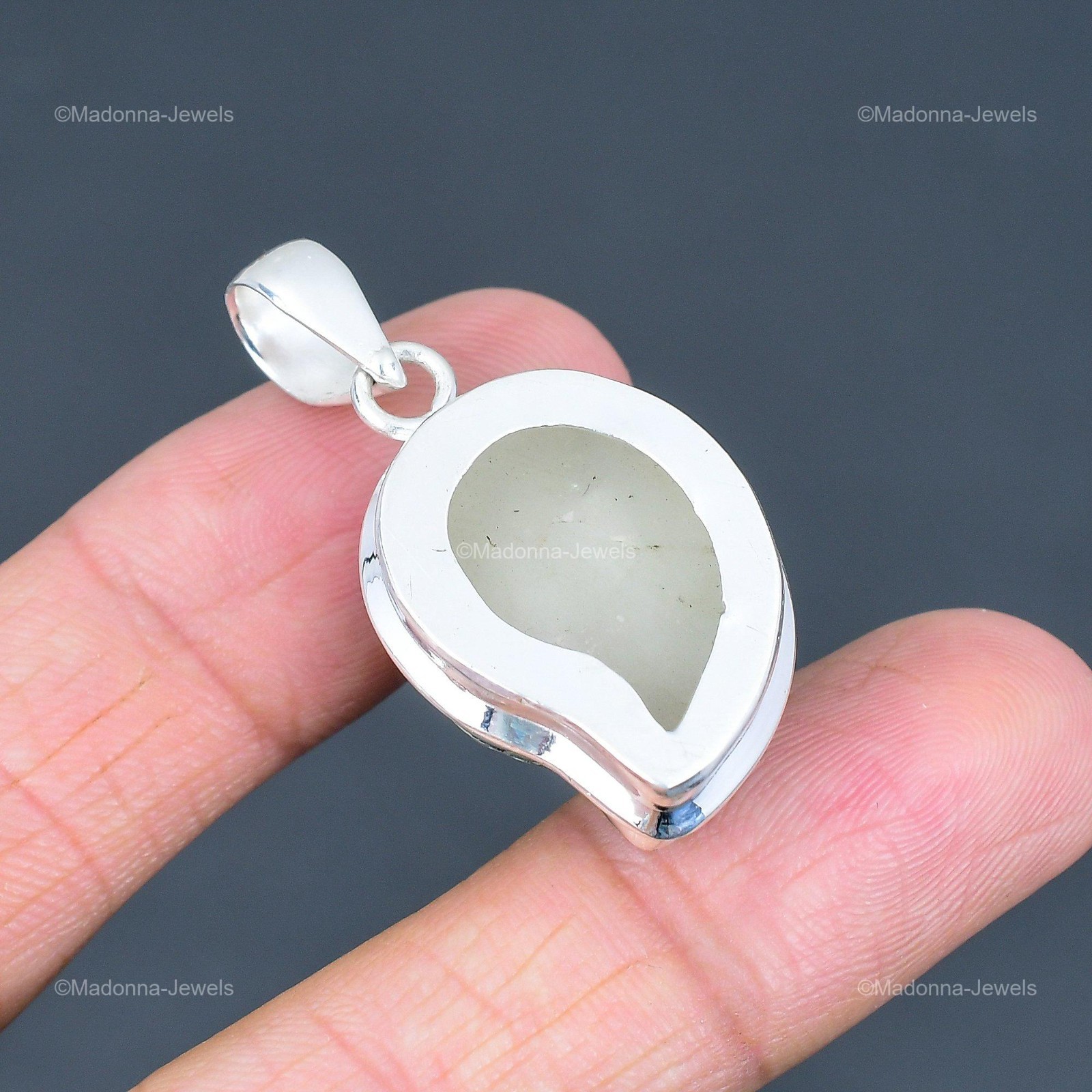 Halloween Sale 925 Sterling Silver Natural Multi Shade Ammonite Fossil Pendant