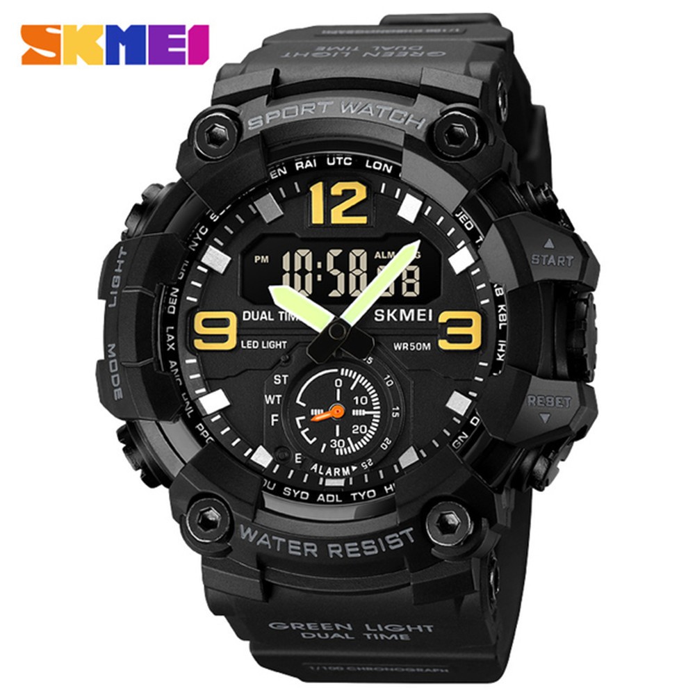 SKMEI Men Military Watch Camouflage Wristwatch LED Digital Quartz Sport Watches