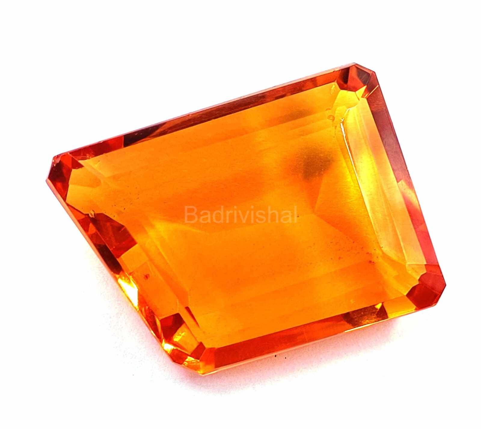 105 Ct IGL Certified Yellow Citrine Brazil Fancy Cut Loose Gemstone EUW