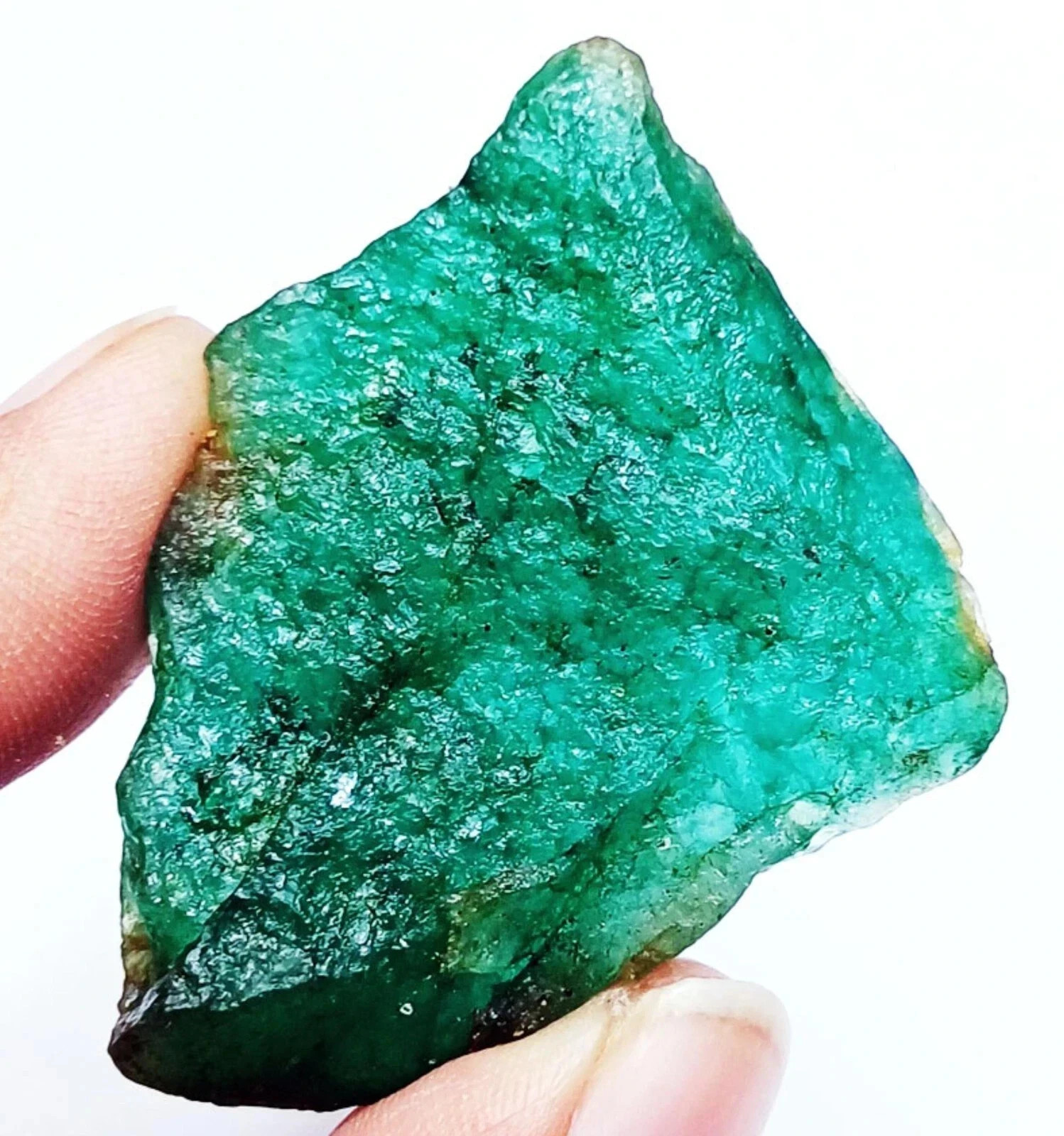 Loose Gemstone Natural Emerald Rough 99.20 Ct Certified With Free Gift