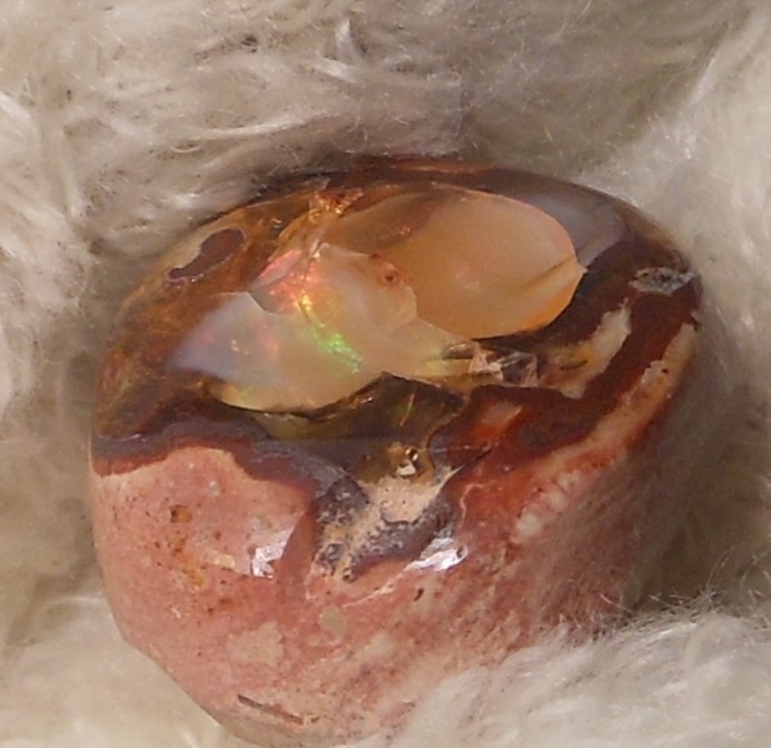11.70ct Mexican Fire Opal 17x14x7mm Natural Earth-Mined Stone