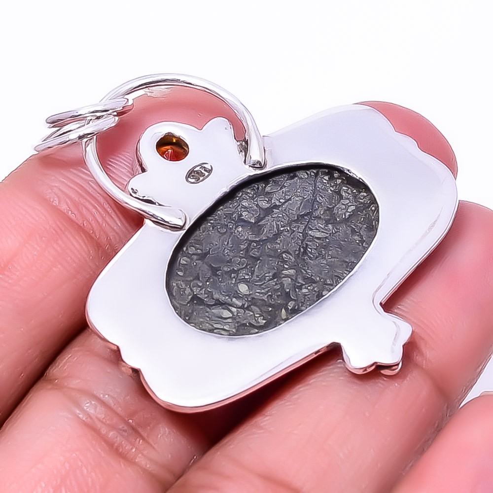 Marcasite – Callahan Mine & Citrine 925 Sterling Silver Pendant 1.76″ P34