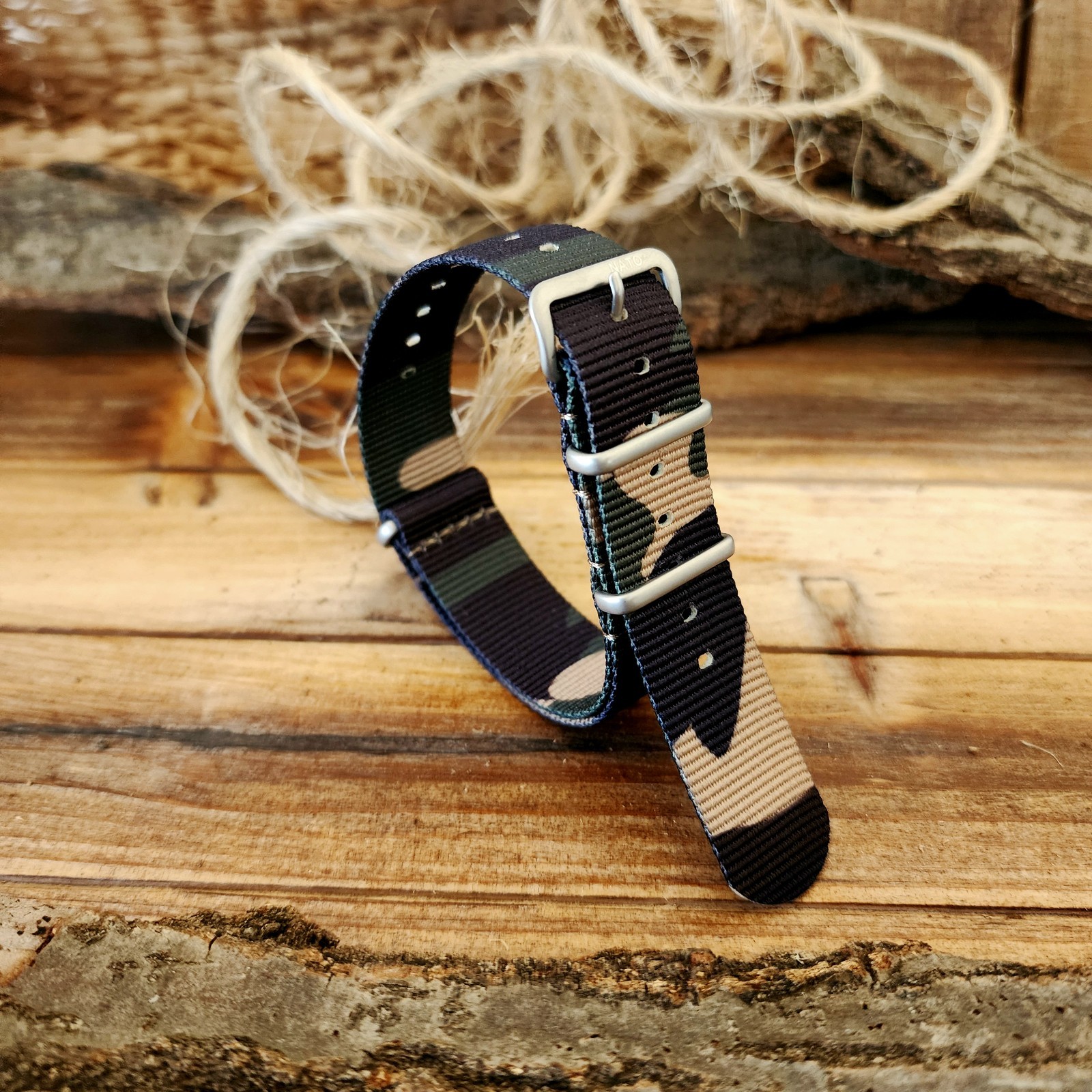 NATO G10 CAMO Ballistic nylon Military strap MoD Spec Army Navy Marine watchband