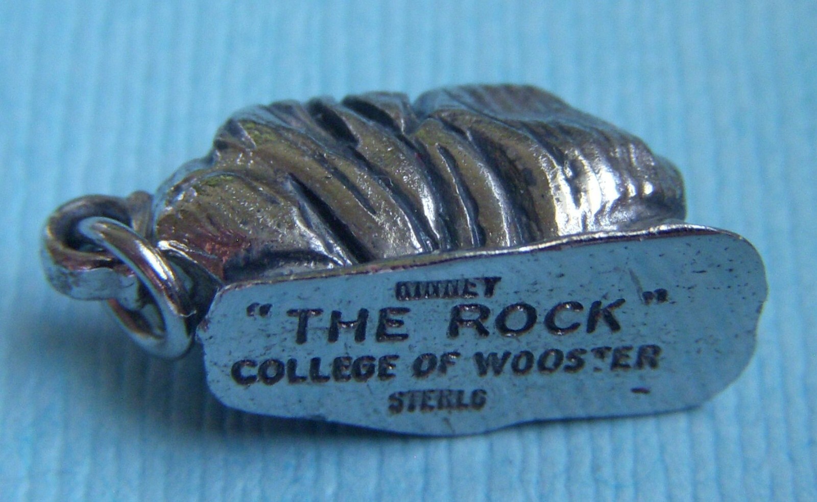 Vintage Kinney The Rock College of Wooster Ohio sterling charm