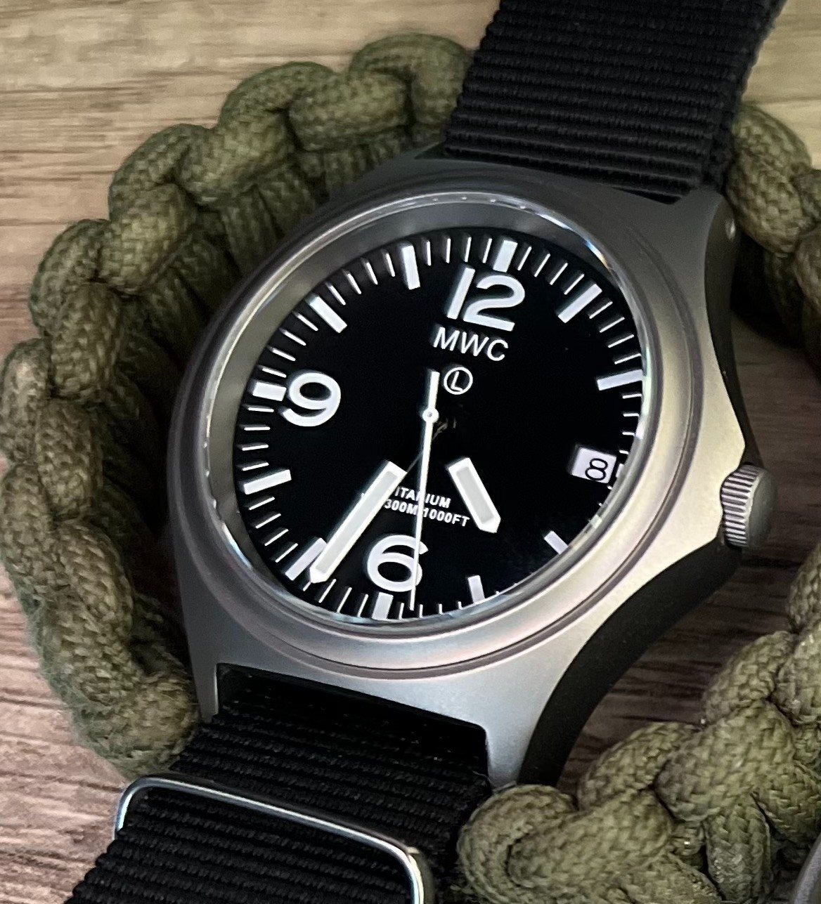 MWC Ltd Edition Titanium Military Watch, 300m Water Resistant & Sapphire Crystal