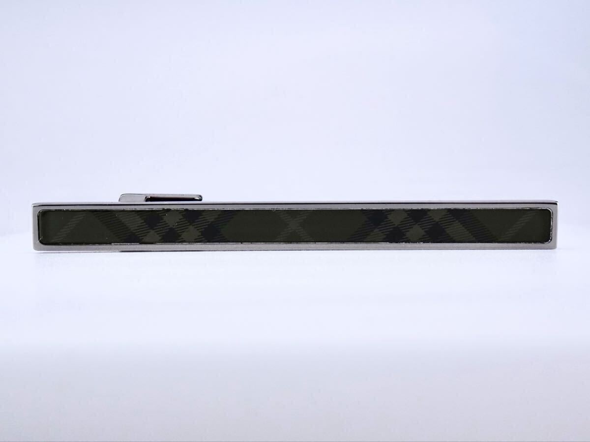 BURBERRY Check Black Burberry Tie Pin Tie Bar 7 7 362