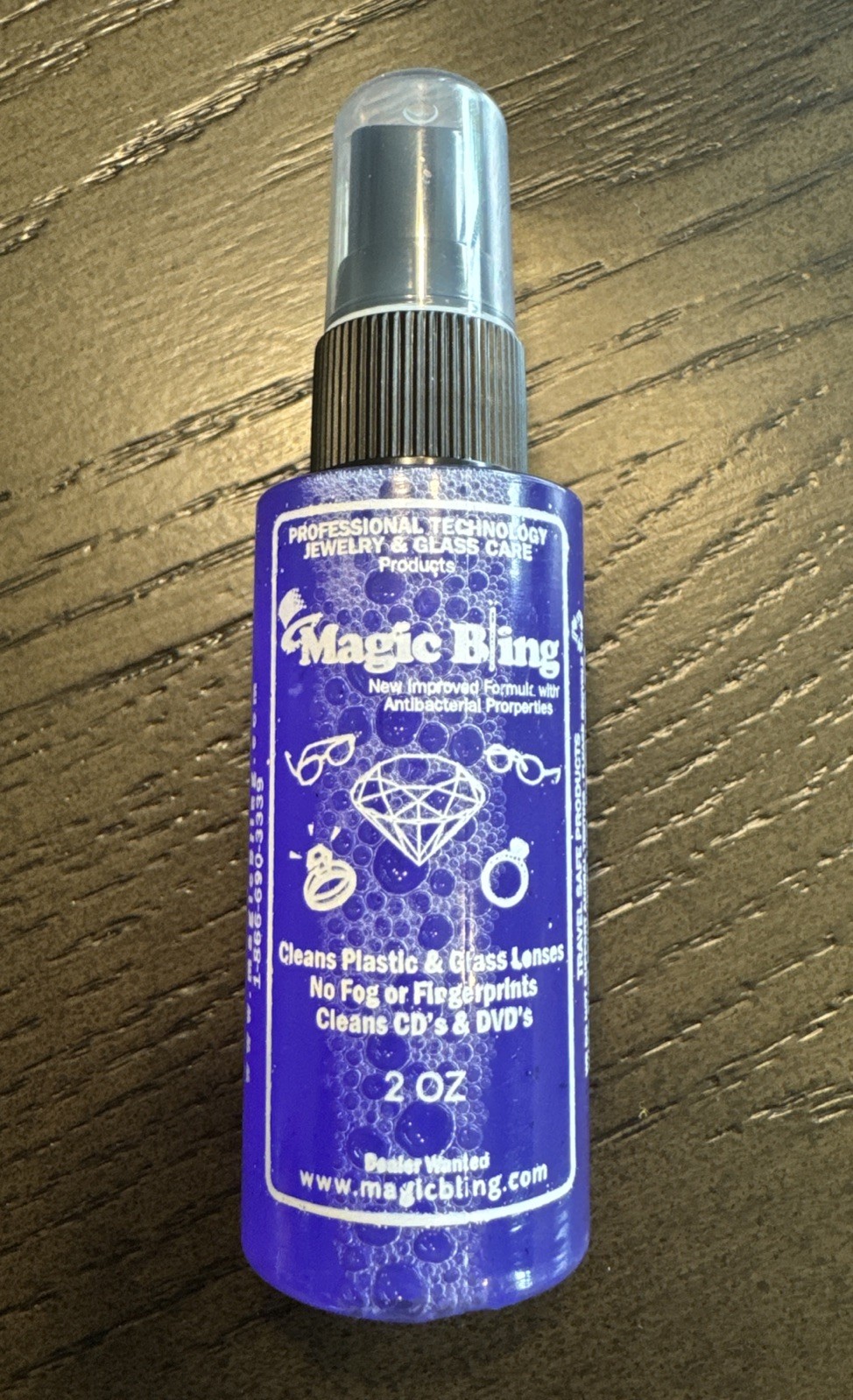 Magic Bling Jewelry & Glass Care Improved Formula 2oz Travel Size