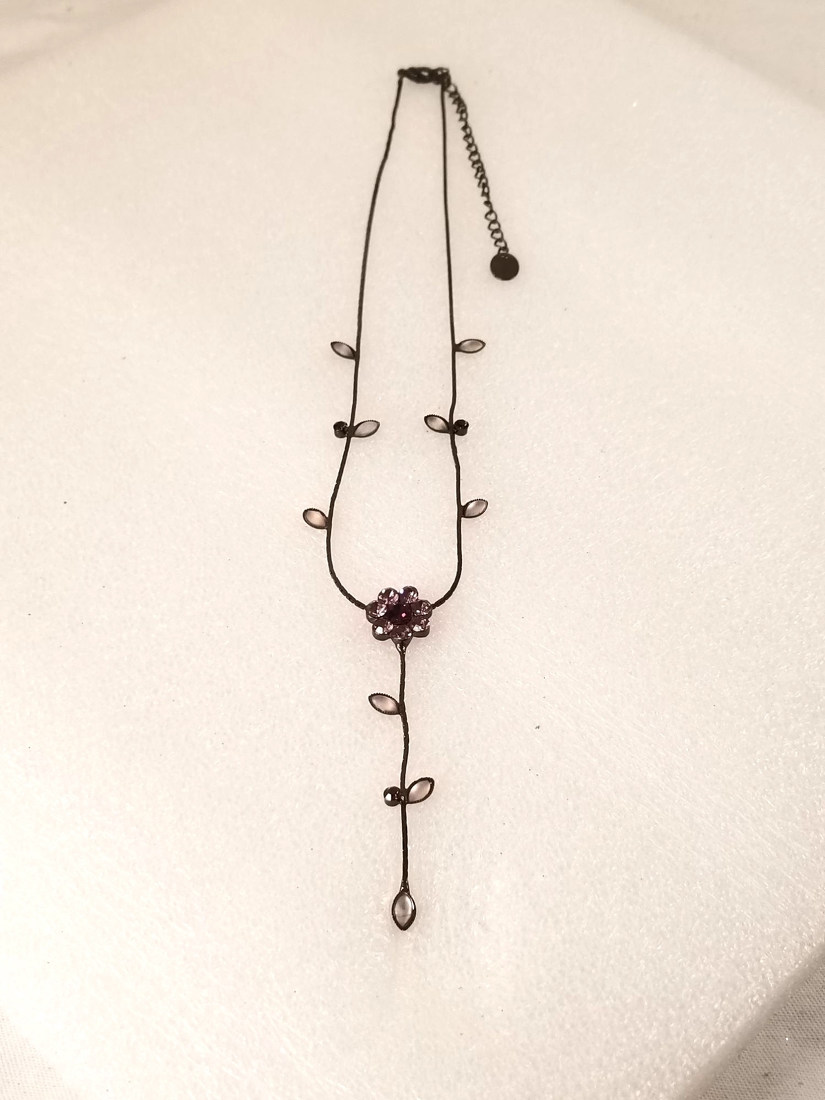 Claire’s Black Necklaces 1928 Drop Dangle Rhinestones Lot of 2