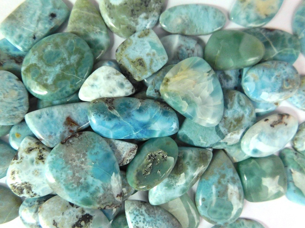 Natural Larimar Loose gemstones For Jewelry Making Wholesale Lot 71248